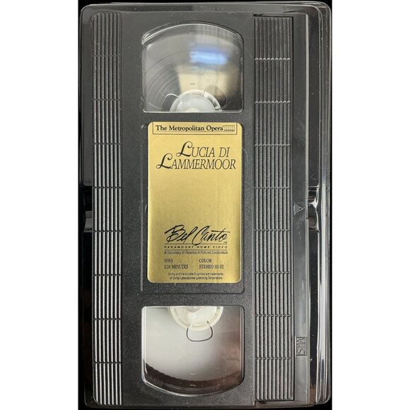 The Metropolitan Opera Lucia di Lammermoor VHS 1982 Donizetti Rare Performance - Picture 3 of 4
